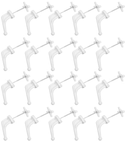 FIXOSHEE Lot de 20 Crochets Utilitaires en Plastique pour Radiateur, Supports Muraux Polyvalents pour Chauffage de Salle de Bain, Garage et Buanderie, Fixation Stable et Rangement Organisé