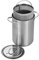 demeyere RÜCKSTAND Spargel/Nudelset aus Edelstahl, Silber/schwarz, 4.7-Quart