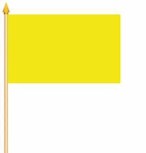 Stockfahne Gelb Fahne Flagge Grösse 30x45cm