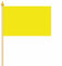 Stockfahne Gelb Fahne Flagge Grösse 30x45cm