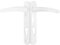 Upvc Door Handle 122mm Screw Centres - White