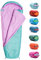meteor Premium Kinder-Schlafsack Sommer Ultra-leicht Kinder Hüttenschlafsack Komfortbel Jugendliche Camping Deckenschlafsack Outdoor Herbst inlett Schlafsack Baby Mini Sleeping Bag (Mint/pink)