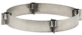 House Doctor, Kerzenständer, Puri, Eisen, Silber/grau, h: 4.5 cm, dia: 32 cm