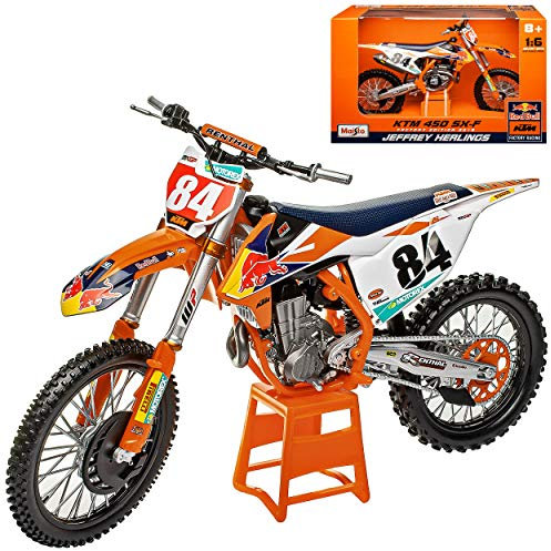 Model Car Group K-T-M 450 SX-F Nr 84 Jeffrey Herlings 2018 Motocross 1/6 Modell Motorrad