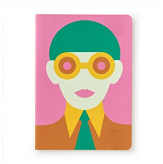 Olimpia Zagnoli Pink Small Sewn Lined Notebook
