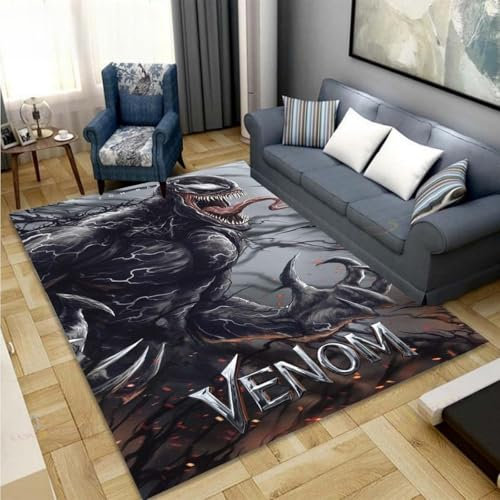 YZGAH Venom 3D-Teppich Für Den Innenbereich, Badezimmer, Eingang, Fußmatte, Saugfähig, rutschfest, Küchenteppich, Heimdekoration, G3806, 120 X 160 cm