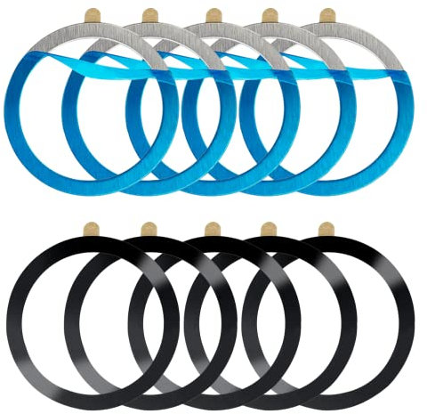 YBFBSJK Magnetisch Adapter Ring 10-teiliges Universal Magnet Sticker Magnetisches Kabelloses Laden Umwandlungskit Selbstklebender Metallring Magsafe Kompatibel Mit Magsafe Ladegerät Zubehör