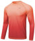 Huayuzh Mens Swim Top Rash Guard Long Sleeve UPF 50+ Quick Dry Breathable Running Sport UV Sun Protection Swimming Shirts Orange Gradient M