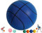 IVMqclicc Hush Handle Silent Basketball Indoor, Foam Basketball, Easy to Grip Silent Ball High Resilience, Safe/Soft/High Elasticity (No.7/9.4 inch, Blue)