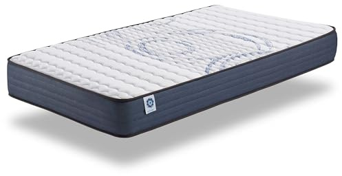 Naturalex - PerfectSleep - Matratze 90x200 cm - Höhe 26 cm | Kaltschaummatratze - 90x200 cm H3 - Matratze 90x200 - Öko-tex Zertifiziert - Latex Blue 7 Zonen