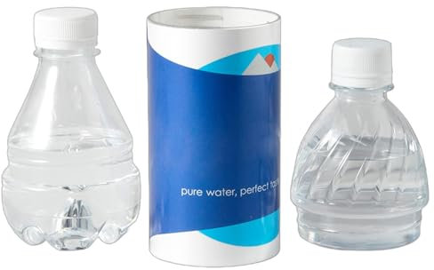 Botella de agua a prueba de desvíos – Caja de dinero secreta | Almacenamiento transparente para botellas de agua | Gran compartimento oculto para llaves, dinero en efectivo y objetos de valor, a