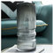 CYKD-777 Blumenvase Vase Modern Grau Vertikal Streifen Große Durchmesser Glas Vase for Dekoration Manteltisch Wohnzimmer Büro Dekoration Glasvase für Hochzeit Einweihungsparty(L)