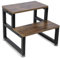 Marchepied pour enfant à 2 marches, en bois, polyvalent, pour adultes et enfants, 39 x 38 x 34,5 cm, jusqu'à 300 kg, pour chambre d'enfant, appartements, bureaux, salles de stockage