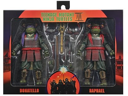 TMNT III (1993 MOVIE) DONATELLO AND RAPHAEL 7 INCH SCALE ACTION FIGURE 2-PACK