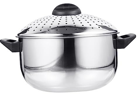 Ciieeo Cookware Set Stainless Steel Noodle Pot Bowl Lid Easy Cleaning Lightweight Portable
