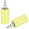 QUARKZMAN 2Pcs Galet Guide Pour Portail Coulissant 3 Galets En Nylon Ensemble Support Portail Roulement À Billes Scellé Universel Pour Guide Portail Coulissant Pour Porte Coulissante Jaune