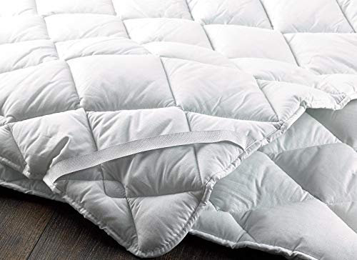 The Bettersleep Company Brand - Hotel Quality Supersoft Polycotton Box Stitched Quilted Mattress Topper King Size - Extra comfort & Anti Allergenic