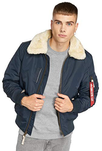 Alpha Industries Herren Jacke Jacke Injector III, Blau (Rep. Blue 07), Large