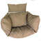 Rattani - Polster, Kissen, Auflage für Rattan Hängeschaukel Schaukelstuhl Rattanschaukel Gr. Sitzfläche 60 x 50 cm - Made in EU