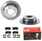 BREMBO BREMSSCHEIBEN COATED Ø262mm + BREMSBELÄGE HINTEN FÜR HYUNDAI I30 FD IX35