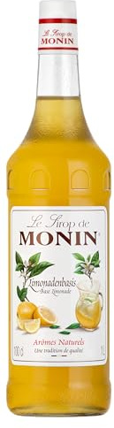 MONIN Sirup Zitronen - Limonadenbasis 1,0l | Zitronen-Limonadenbasis für Cocktails, Limonaden und Süßspeisen - alkoholfrei in Gastronomiequalität