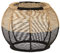 AUBRY GASPARD Tabouret Rond en Corde Bicolore