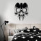 Schädel Wandtattoo Vampir Gothic Style Teenager Schlafzimmer Mann Höhle Home Design Dekor Vinyl Fenster Aufkleber Cool Bar Kunst Wandbild 42X56 Cm