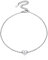 Bracelet Cheville Femme Argent 925 Chaîne de Cheville avec Charm Coeur Gravé Initiale A Bijoux Lettre Cheville Pied
