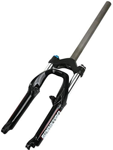 LSRRYD Suspension Folding Bike Suspension Fork 20 Bicycle Aluminium Front Fork Cycling Accessories Disc V- Brake For 4.0 Tire (Color : Black, Size : 20inch)