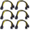 YieJoya Grafikkarte Kabel, 6er-Pack 8-Pin-auf-Dual-PCIe-8-Pin (6+2) Grafikkarten-PCI-Express-Stromadapter GPU VGA Bergbau-Videokarten-Konverterkabel 6er-Pack