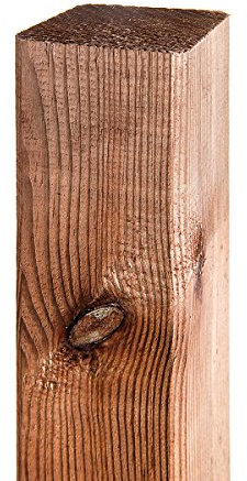 HaGa Holzpfosten 7x7cm | 150cm Höhe | 10 Stück - für Zaunbau - Kiefernholz Kesseldruckimprägniert - Ideal als Gartenzaun oder Hundezaun