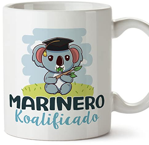 MUGFFINS Tazas para MARINERO hombre - En Español - Koalificado/koalificada - 11 oz / 330 ml - Regalo original y divertido