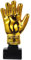 Veemoon Mitaines De Football pour Enfants Trophée De De Boxe pour Enfants Mini Trophée en Plastique Trophée d'or pour Le Gagnant du Jeu Trophées pour L'École du Gardien De But