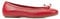 Geox D Palmaria B, Ballet Flat Donna, Rosso, 35 EU