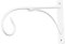 Yardwe Supports De Paniers Suspendus Robustes Oiseau Cintre pour Plantes en Pot en Fer Forgé Cintre Mural Décoratif pour Plantes Cintre en Fer pour Plantes Blanche Cintres Arc