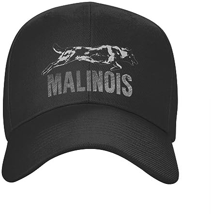 Baseballkappe Snapback Sonnenhut belgischer Schäferhund Malinois-Baseballkappe für Herren und Damen personalisierbar verstellbar für Erwachsene Papa-Mütze Outdoor-Snapback-Kappen Geburtstagsgeschenk