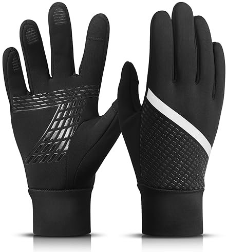 Arcweg Kinder Thermische Winterhandschuhe - Anti-Rutsch Touchscreen Fahrradhandschuhe - Winddicht Outdoor Sport Laufen Fleece Futter Für Jungen Mädchen 6-12 Jahre