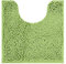 Reyox Chenille Badematte mit WC Ausschnitt, rutschfest Waschbar Badezimmerteppich, Weicher Absorbierende WC Vorleger, Toilettenteppich in U-Form Apfelgrün