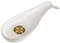 Baroni Home Poggiamestoli Decorato in Ceramica, Accessorio da Cucina Colorato Resistente, Linea Domus, 8x22x3 cm