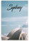 Jdjdu Vintage-Reiseposter Sydney, Geschenk, Wanddekoration, Malerei, Poster, Leinwand, Kunstposter