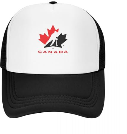 ZTQTQZZ Atmungsaktiv Mesh Baseball Kappe Sporthut Hockey Canada Baseball Cap Luxus Mütze Pferdemütze Damen Strandmode Herren