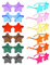 Piucrty Sonnenbrille Festival Set 12Pcs Sterne Party Brille Accessoires Mitgebsel Geburtstag Konzert Gadgets Malle Hippie Sonnenbrillen Witzige Bunte Bauchladen Jga Mallorca Geschenke Give Aways