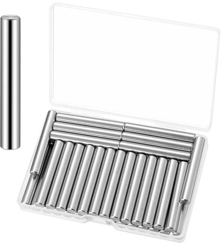 42 Stück Zylinderstifte, Regalbodenträger Regalstützen Stifte 6mm x 40mm, Einlegeboden Halterung, Metall Regalbrett Halterung, Fachbodenträger Regalbodenhalter für Möbel Regal Schränke Regalstifte