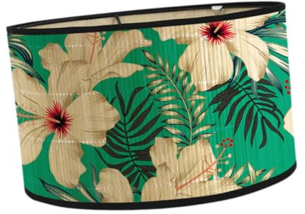 Colcolo Bambus-Lampenschirme, Trommel-Lampenschirm, E27 abnehmbare Stange, Japanischer Lampenschirm für Stehlampen, Schreibtischlampen für Café Restaurant Wohnzimmer