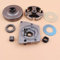 MKVAXR Kit ingranaggio a vite senza fine con ruota dentata for pompa dell'olio e tamburo frizione da 3/8, for parti di motosega Husqvarna, 61 66 266 268 272 Kit ingranaggio a vite senza fine per pomp