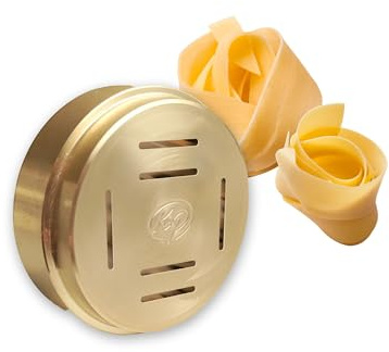 Kenny Professional Bronze Pasta-Matrizen kompatibel mit Kenwood Nudelpresse 'Pasta Fresca', Professionelle Nudelformen für Lange und Kurze Pasta-Sorten (Pappardelle)