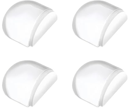 4PCS Tope De Puerta Para Suelo Transparente Autoadhesivos,Door Stopper | Tope de Puerta para Suelo,PAdhesivo Transparente Invisible,rotege paredes sin taladrar,Protección de Pared y Muebles