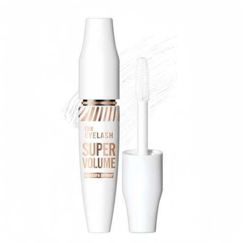 Weiße Mascara/Wimperntusche, Wasserfeste Wimperngrundierung, Verwischfest, Lang anhaltend, Verlängernd, Volumenverstärkend, Schwunggebend, Einfach aufzutragen, Geeignet für Party- & Bühnen-Make-up