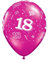 6 Palloncino 18 anni qualatex fucsia, misura 27 cm (11)