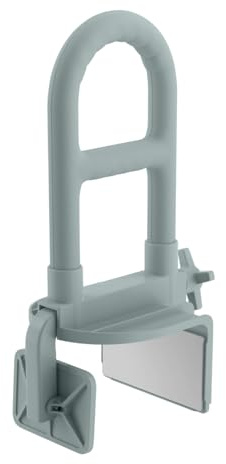 Medline Bathtub Grab Bar w/ Microban – Bathroom Wall Support Handle, Non-Slip Shower Bar, for Elderly, Seniors & Handicapped – 250 Lbs. Capacity